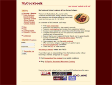 Tablet Screenshot of mycookbook.com